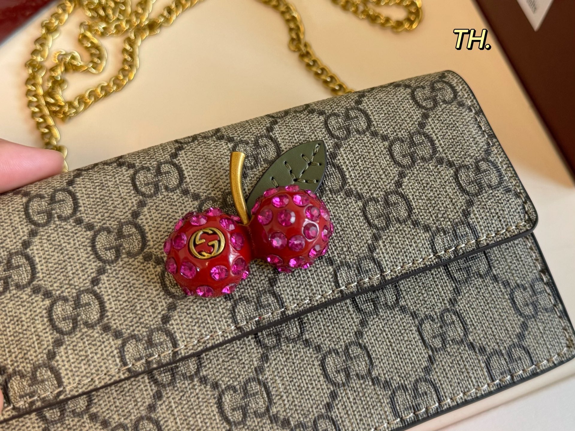 Sac à bandoulière en fleurs de cerisier Gucci