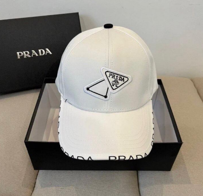 Prada Triangle Logo Baseball Cap