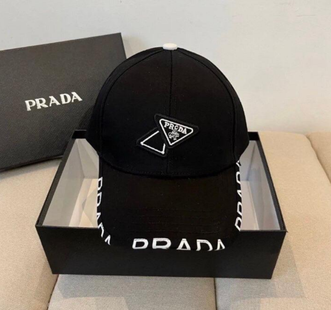 Prada Triangle Logo Baseball Cap