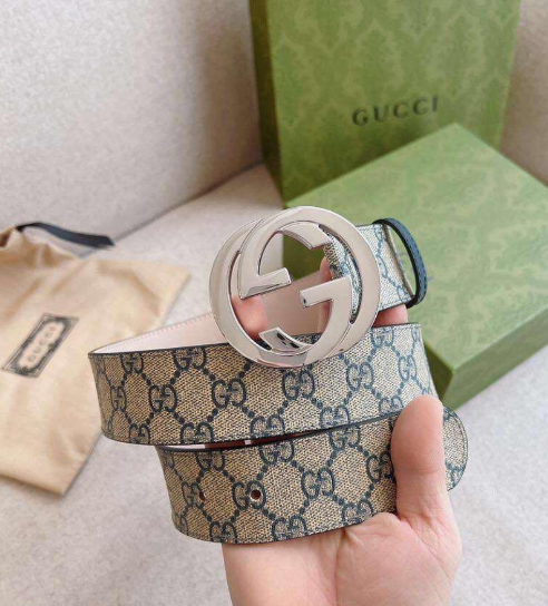 Gucci GG Supreme Belt with Double G Buckle