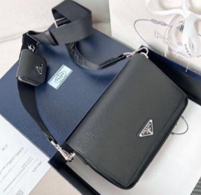 Prada Saffiano Leather Messenger Bag