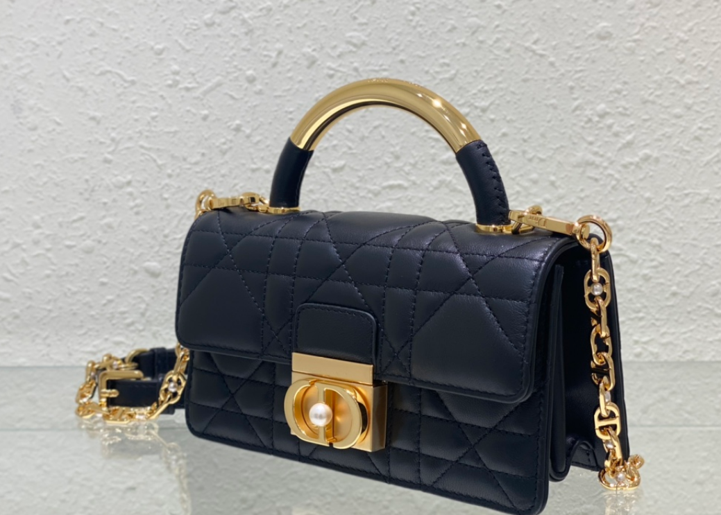 Sac Dior Caro Mini Noir Cannage