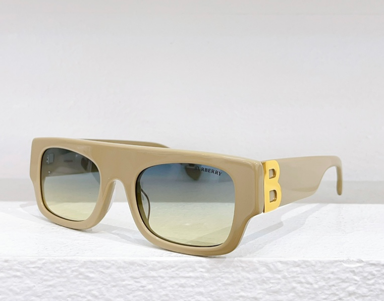 Burberry – Lunettes de soleil Rectangular B Logo Signature