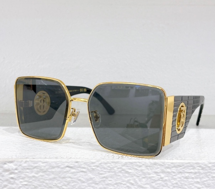 Burberry – Lunettes de soleil Square Metal Signature