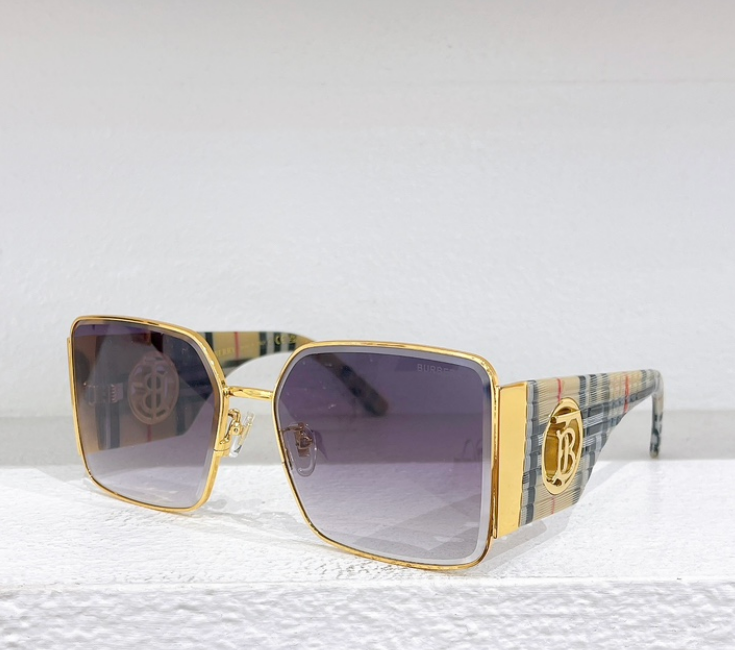 Burberry – Lunettes de soleil Square Metal Signature