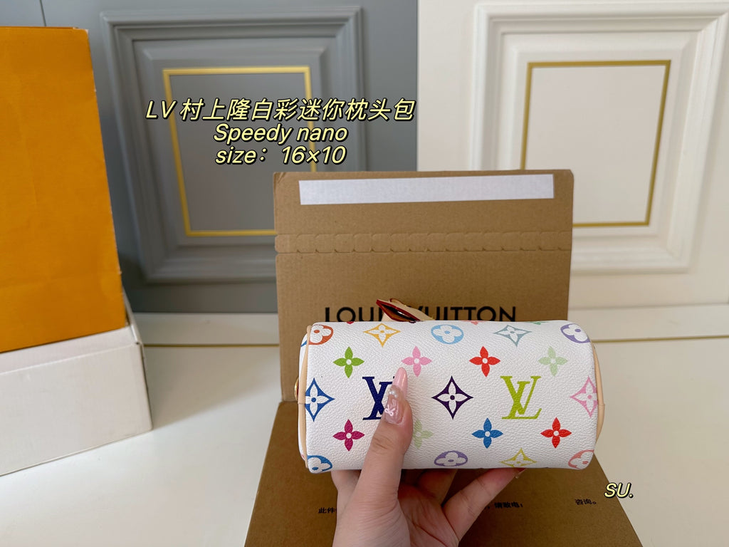 Louis Vuitton Murakami White Speedy Nano Mini Sac