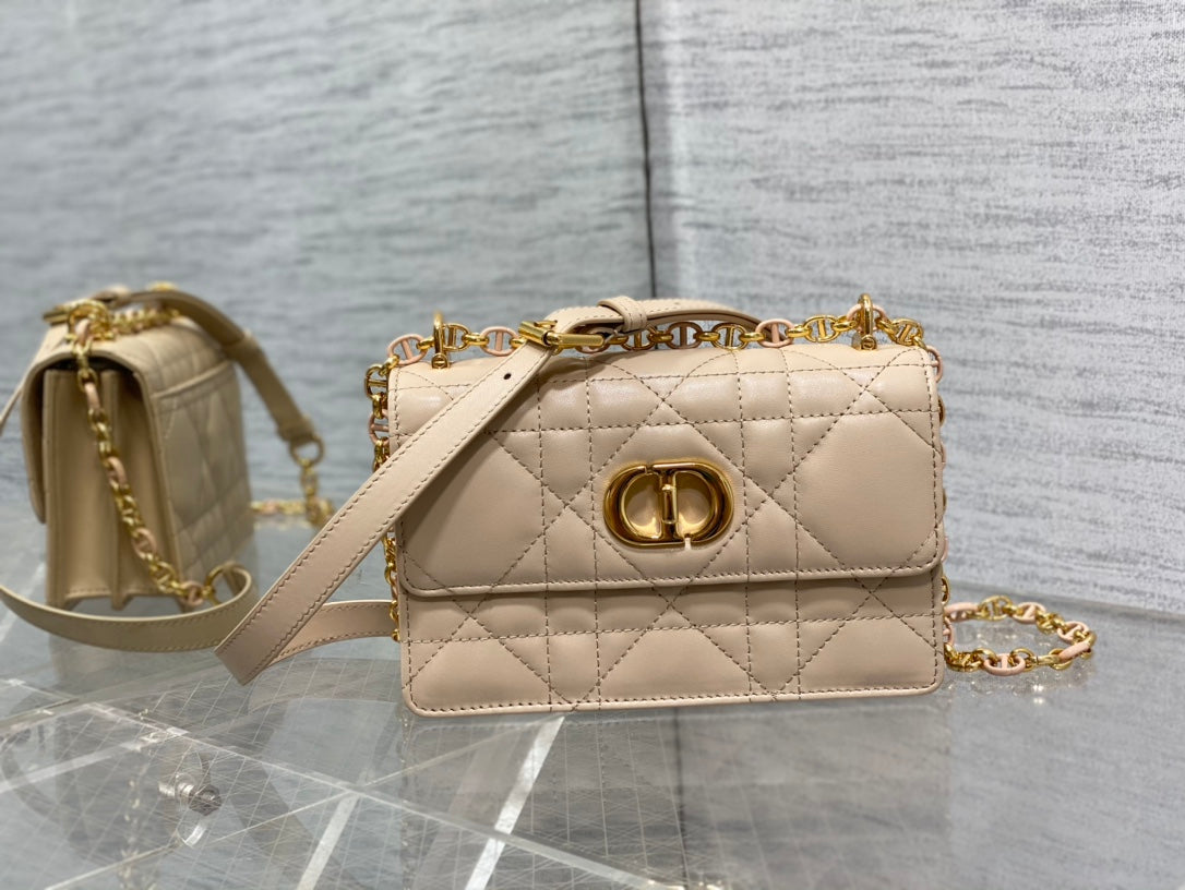 Sac Dior Caro Cannage – Chaîne Dorée