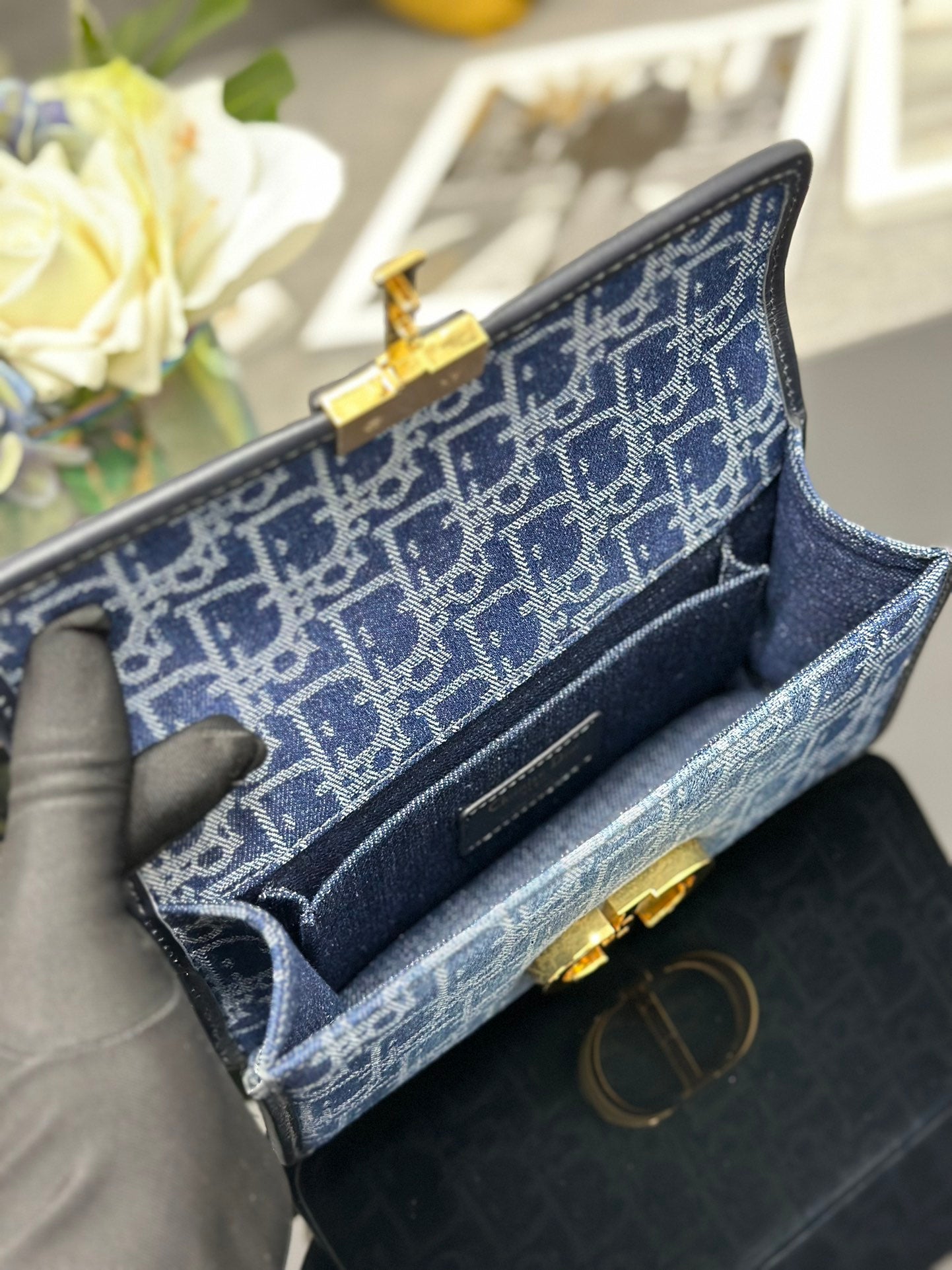 Sac Dior 30 Montaigne Denim Oblique