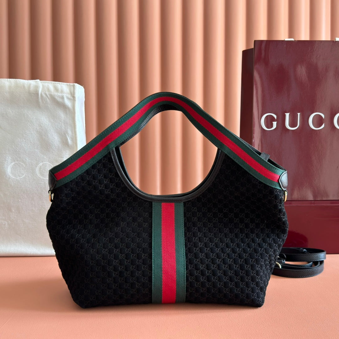 Sac Ophidia GG en toile monogramme avec bande Web